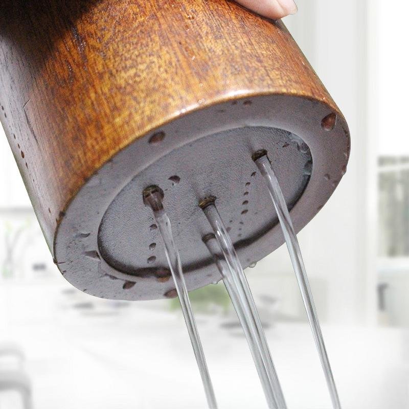 Featured image for 'Vintage Wooden Chopsticks with Drain Tube Timeless Craftsmanship & Practical Storage'