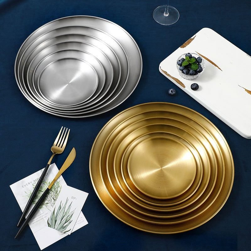 Featured image for '304 Stainless Steel Korean Barbecue & Buffet Plate Durable, Modern, and Versatile'